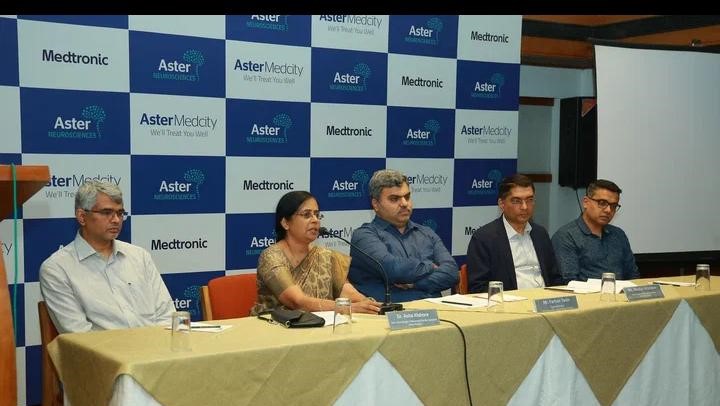 Aster Medcity becomes the First Centre in South Asia to introduce NeuroNav MER system (Alpha Omega) in partnership with Medtronic for Deep Brain Stimulation (DBS) therapy done for Parkinson’s Disease patients.